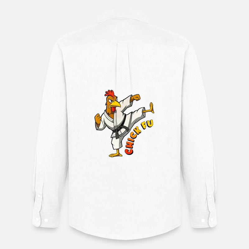 Chick Fu - Männer Oxford Hemd von Stanley/Stella - Weiß