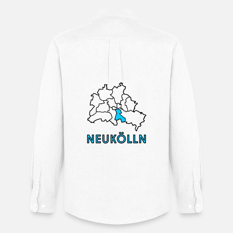 NEUKÖLLN, Stadtteil von Berlin - Männer Oxford Hemd von Stanley/Stella - Weiß
