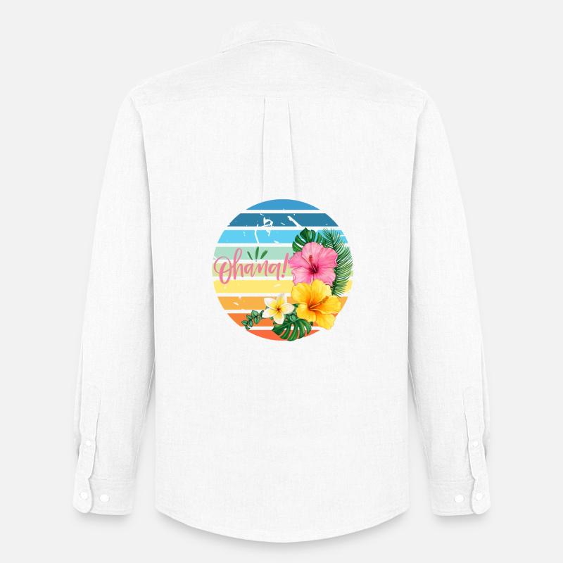 Ohana - Männer Oxford Hemd von Stanley/Stella - Weiß