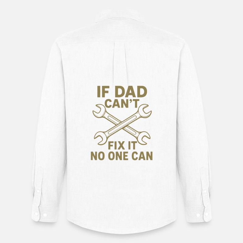 Papa Vater Dad Sprüche Heimwerker Handwerker - Männer Oxford Hemd von Stanley/Stella - Weiß