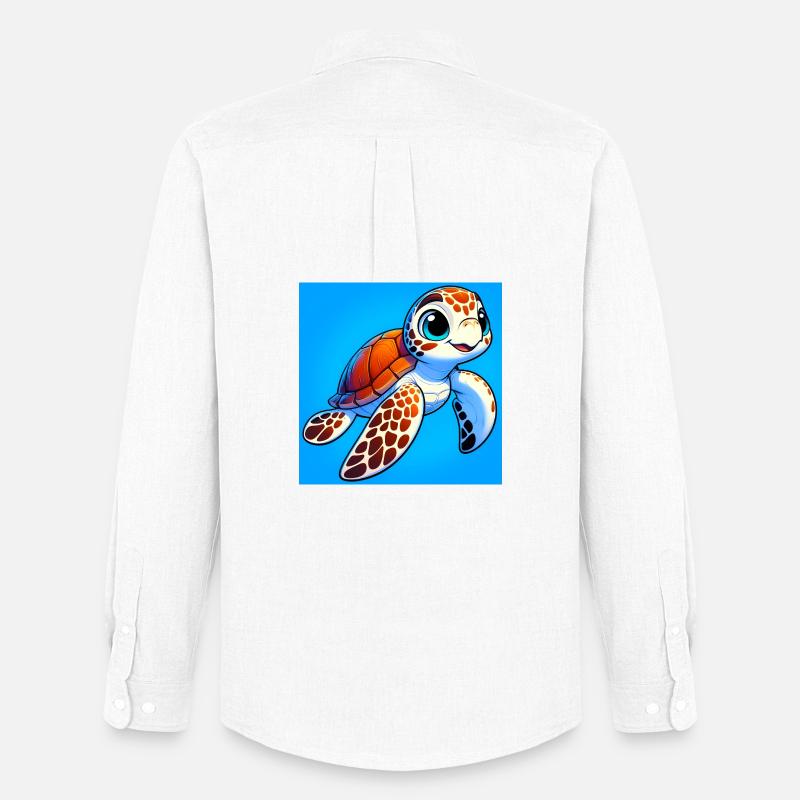 Schildkröte - Männer Oxford Hemd von Stanley/Stella - Weiß