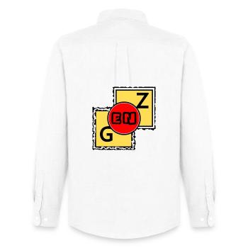 GEN Z Blocks - Men's Oxford Shirt by Stanley/Stella - white - Back - AI Model Male 185 dark (185cm)