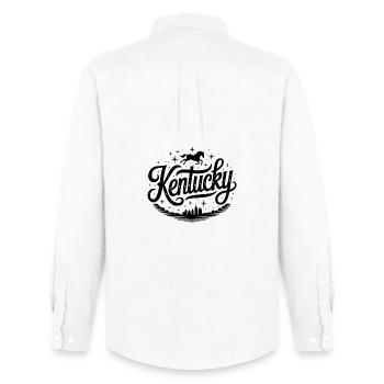 Kentucky - Souvenir USA State Design - Men's Oxford Shirt by Stanley/Stella - white - Back - AI Model Male 185 dark (185cm)