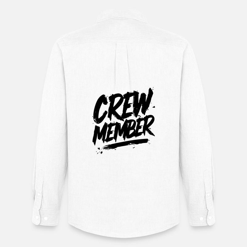 Crew Member - Männer Oxford Hemd von Stanley/Stella - Weiß