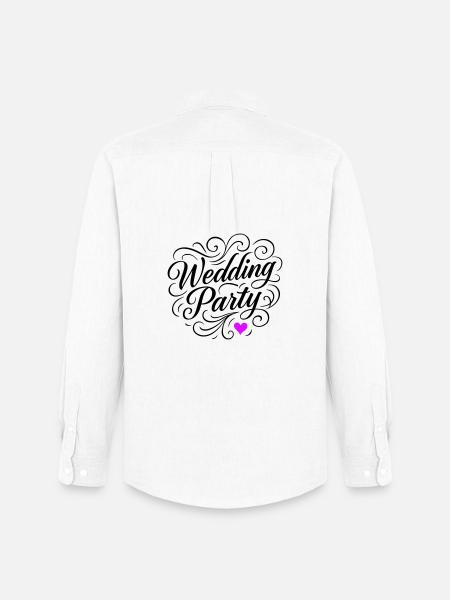 Wedding Party Wedding Party - Men's Oxford Shirt by Stanley/Stella - white