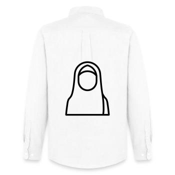 Muslim woman - Men's Oxford Shirt by Stanley/Stella - white - Back - AI Model Male 185 dark (185cm)