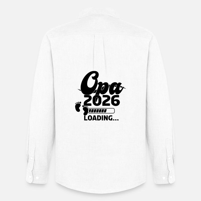 Opa 2026 Loading - Männer Oxford Hemd von Stanley/Stella - Weiß