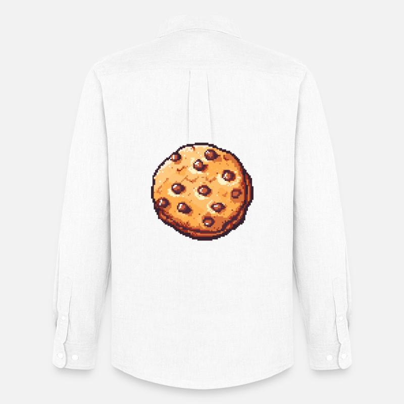 Pixelkeks Pixelcookie Retrokunst - Männer Oxford Hemd von Stanley/Stella - Weiß