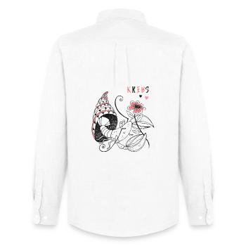 Zodiac sign Cancer - Men's Oxford Shirt by Stanley/Stella - white - Back - AI Model Male 185 dark (185cm)
