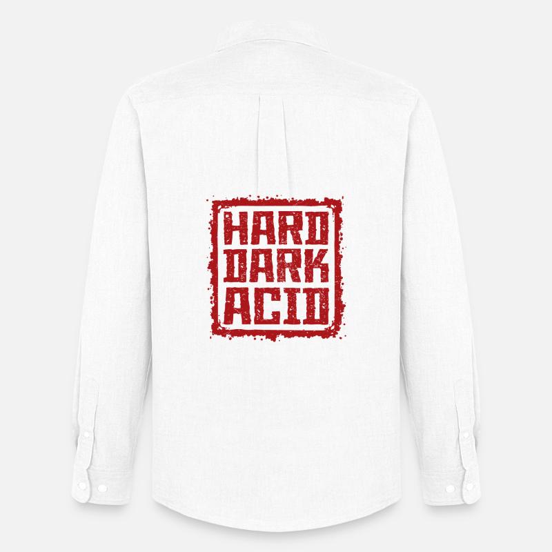 Harte dunkle Säure - Männer Oxford Hemd von Stanley/Stella - Weiß