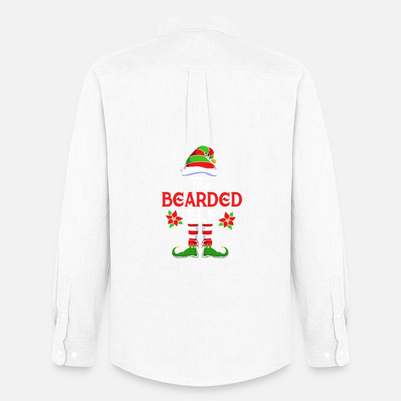 Elfe Elf Weihnachtsgeschenk Bart Bärtig Friseur - Männer Oxford Hemd von Stanley/Stella - Weiß