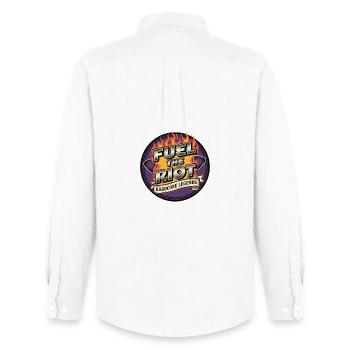 Fuel the Riot Hardcore Legends - Men's Oxford Shirt by Stanley/Stella - white - Back - AI Model Male 185 dark (185cm)