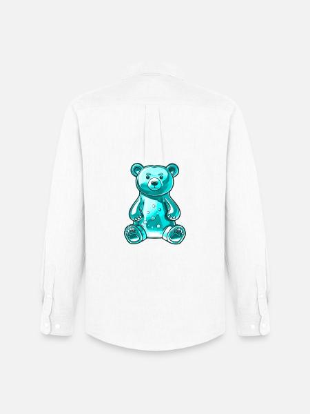 Gummy Bear Turquoise - Men's Oxford Shirt by Stanley/Stella - white