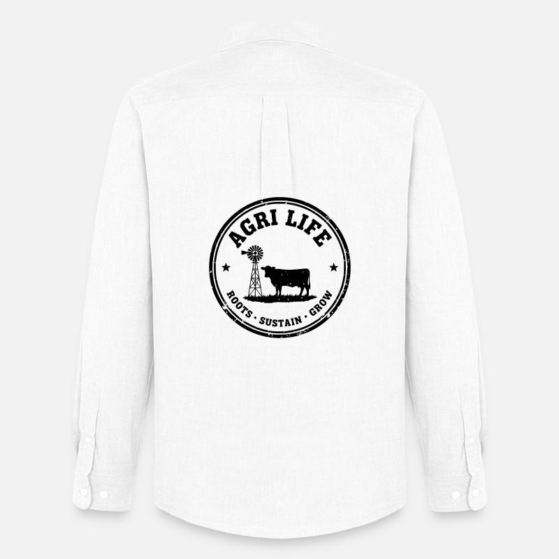 Agrilife - Männer Oxford Hemd von Stanley/Stella - Weiß
