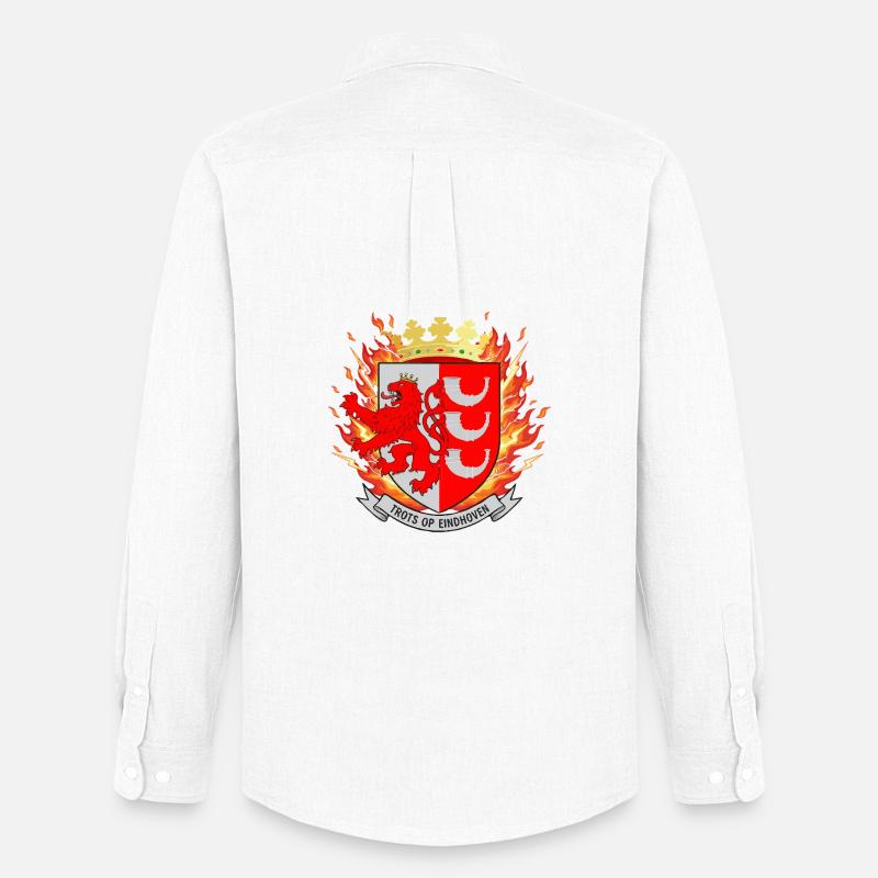 Stolz auf Eindhoven Emblem - Männer Oxford Hemd von Stanley/Stella - Weiß