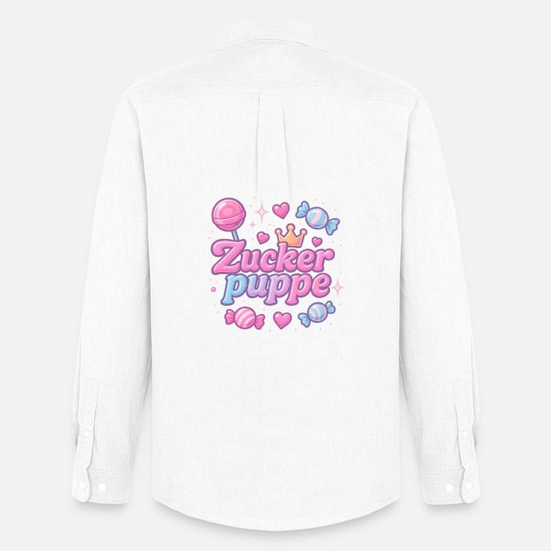 Sugar Doll / Y2K Nickname Statement Design - Men's Oxford Shirt by Stanley/Stella - white