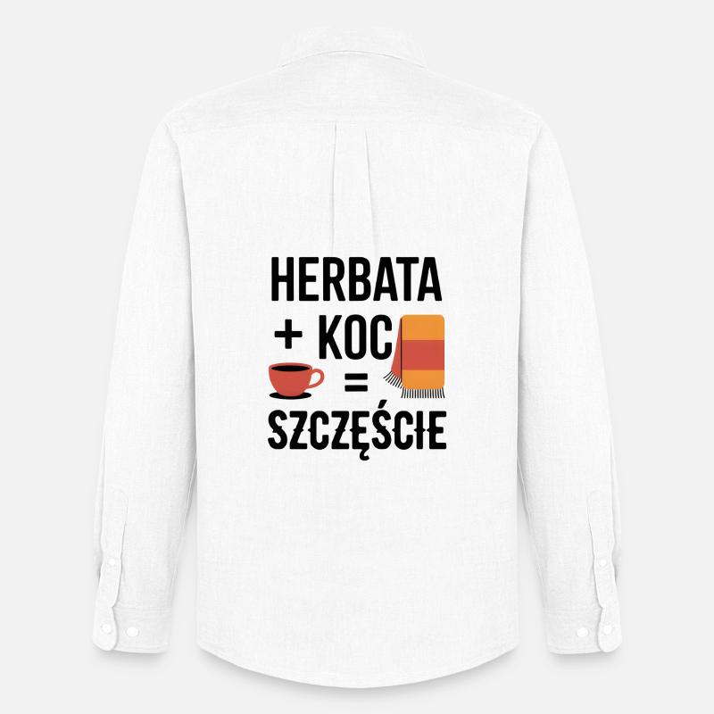 Tee und Deckenglück - Männer Oxford Hemd von Stanley/Stella - Weiß