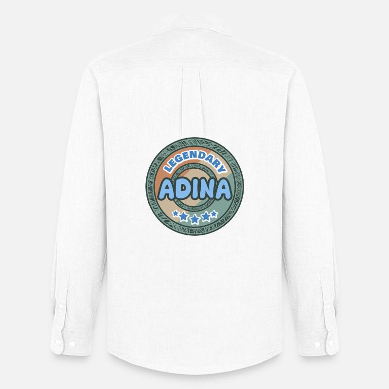 Geschenkidee Adina - Männer Oxford Hemd von Stanley/Stella - Weiß