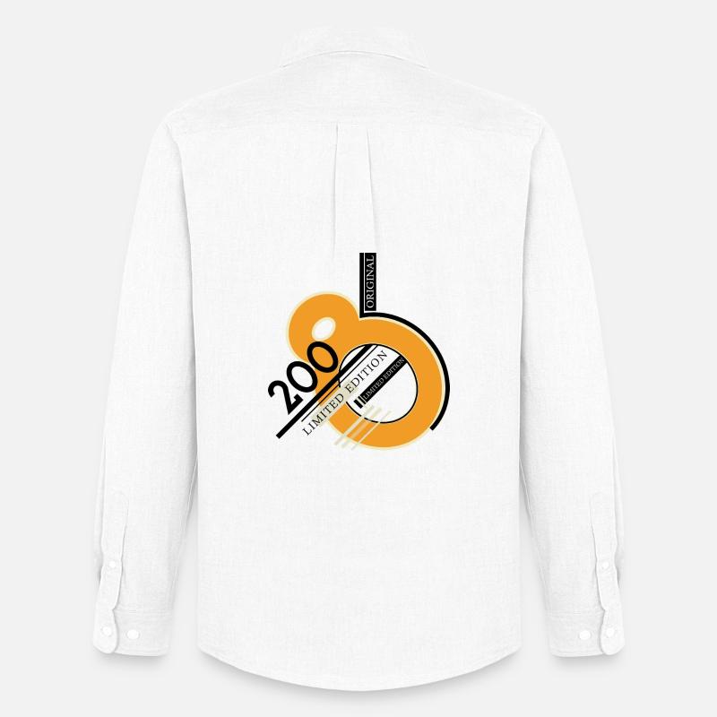 Orangen Ringdesign Limited Edition 2008 - Männer Oxford Hemd von Stanley/Stella - Weiß