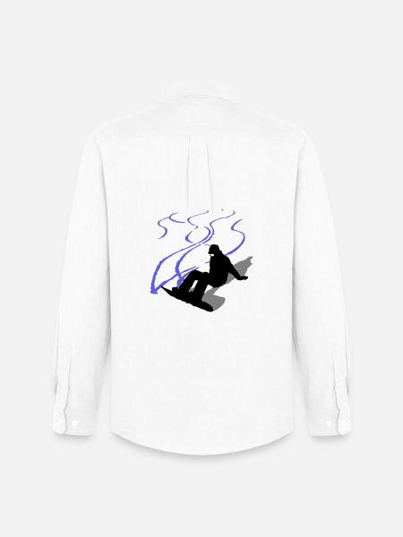 Snowboard - Men's Oxford Shirt by Stanley/Stella - white