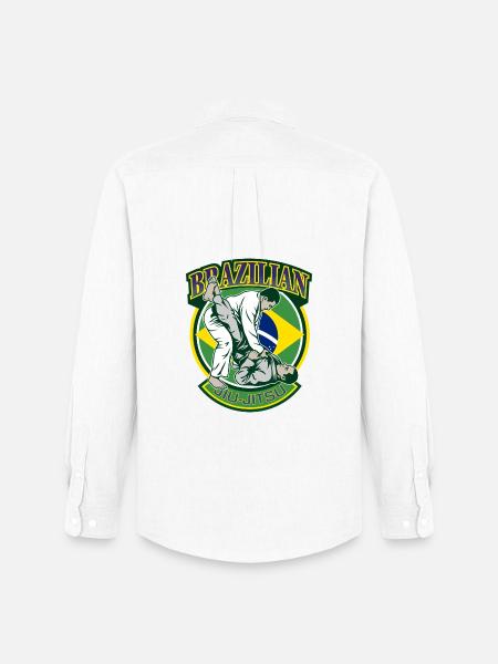 Brasilianische Jiu-Jitsu-Kampfkünste - Männer Oxford Hemd von Stanley/Stella - Weiß