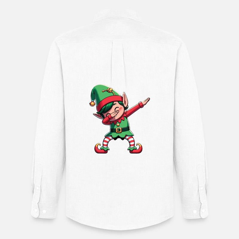 Dabbing Weihnachts Elf Dab Weihnachten - Männer Oxford Hemd von Stanley/Stella - Weiß