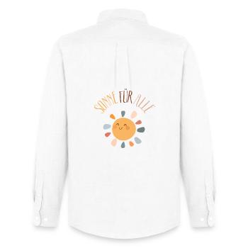 Sun for all – Good mood, positivity - Men's Oxford Shirt by Stanley/Stella - white - Back - AI Model Male 185 dark (185cm)
