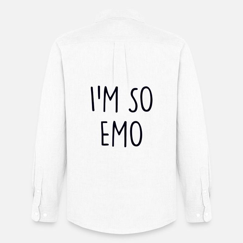 Emo - Männer Oxford Hemd von Stanley/Stella - Weiß