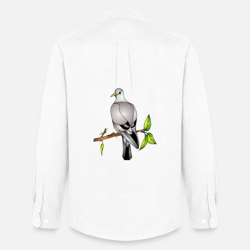 Vogel - Männer Oxford Hemd von Stanley/Stella - Weiß