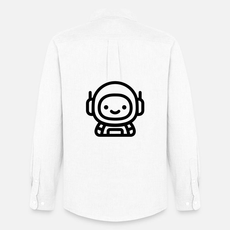 Astronaut - Männer Oxford Hemd von Stanley/Stella - Weiß