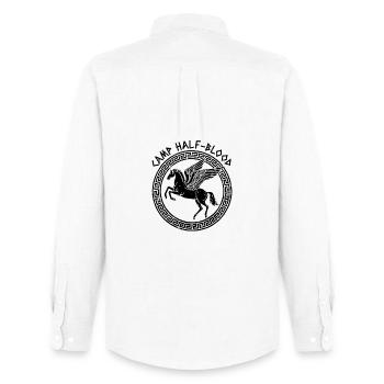  Camp Half blood Flying Horse Camping Halfblood - Men's Oxford Shirt by Stanley/Stella - white - Back - AI Model Male 185 dark (185cm)