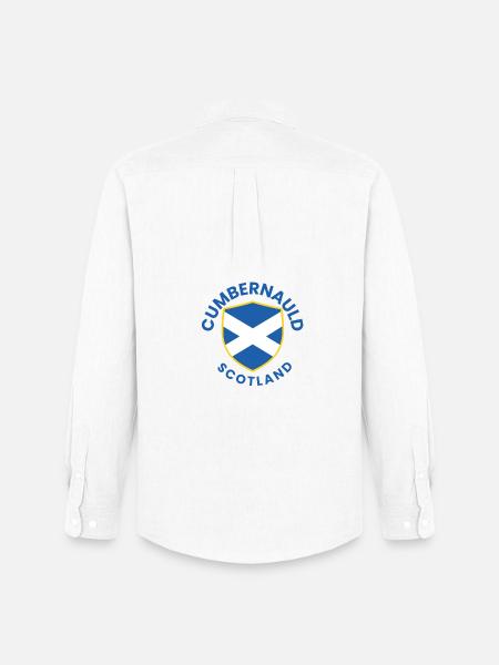 Cumbernauld Scotland Shield - Men's Oxford Shirt by Stanley/Stella - white
