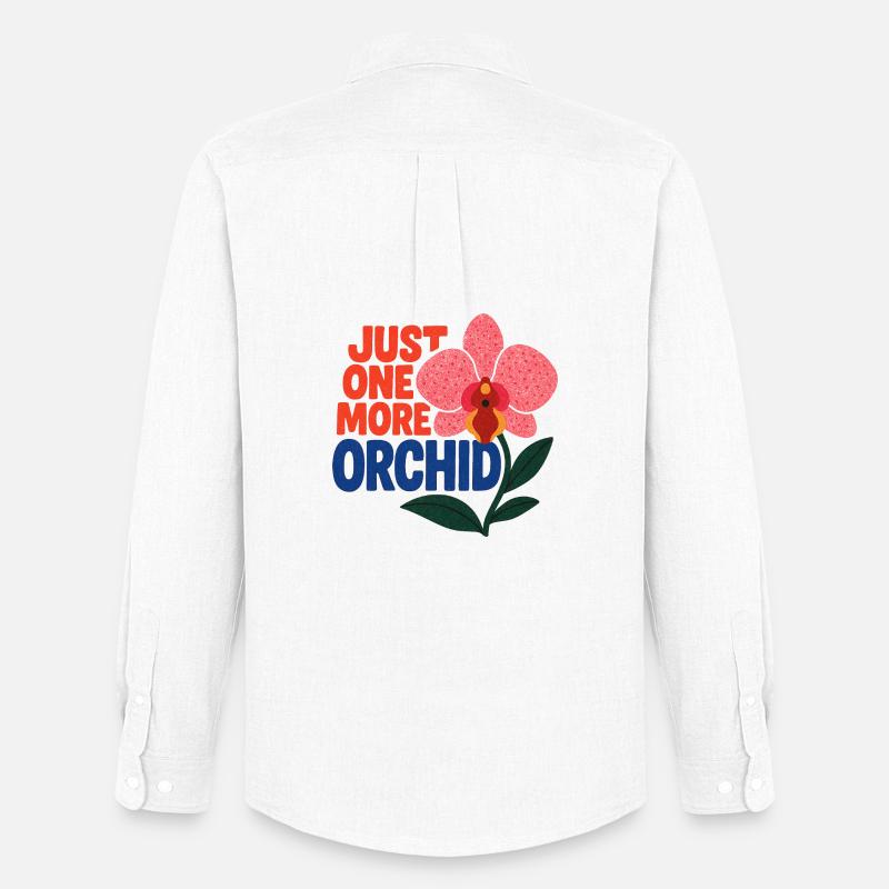 Nur noch eine Orchidee - Männer Oxford Hemd von Stanley/Stella - Weiß