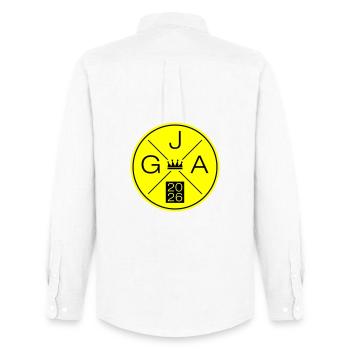 JGA 2026 - Men's Oxford Shirt by Stanley/Stella - white - Back - AI Model Male 185 dark (185cm)
