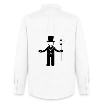 Magician Magician Circus - Men's Oxford Shirt by Stanley/Stella - white - Back - AI Model Male 185 dark (185cm)