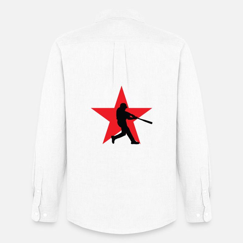 Baseball – Sport - Männer Oxford Hemd von Stanley/Stella - Weiß