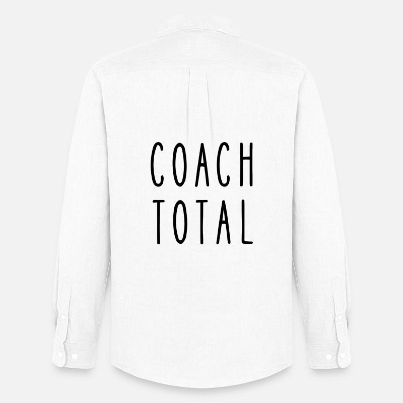Total Coach - Männer Oxford Hemd von Stanley/Stella - Weiß