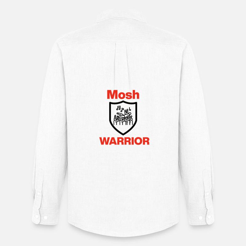 Mosh Warrior – Pit Legend! - Männer Oxford Hemd von Stanley/Stella - Weiß