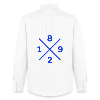 1892 Berlin football fan bag, socks, mug - Men's Oxford Shirt by Stanley/Stella - white - Back - AI Model Male 185 dark (185cm)