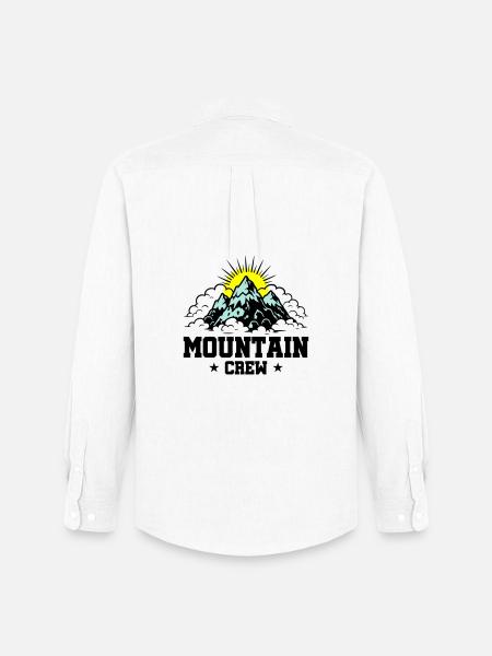 Mountain Crew Mountains - Men's Oxford Shirt by Stanley/Stella - white