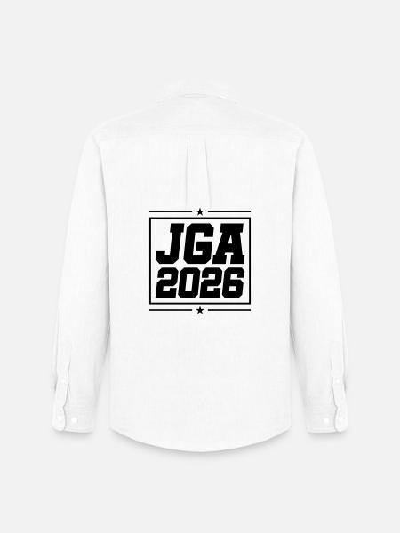 Jga 2026 Junggesellenabschied - Männer Oxford Hemd von Stanley/Stella - Weiß
