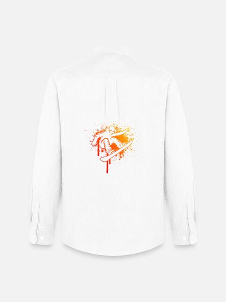 Clear snowboard message for women - Men's Oxford Shirt by Stanley/Stella - white