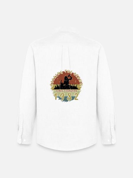 44th Birthday Rocking the crowd SNG 02/1982 - Men's Oxford Shirt by Stanley/Stella - white