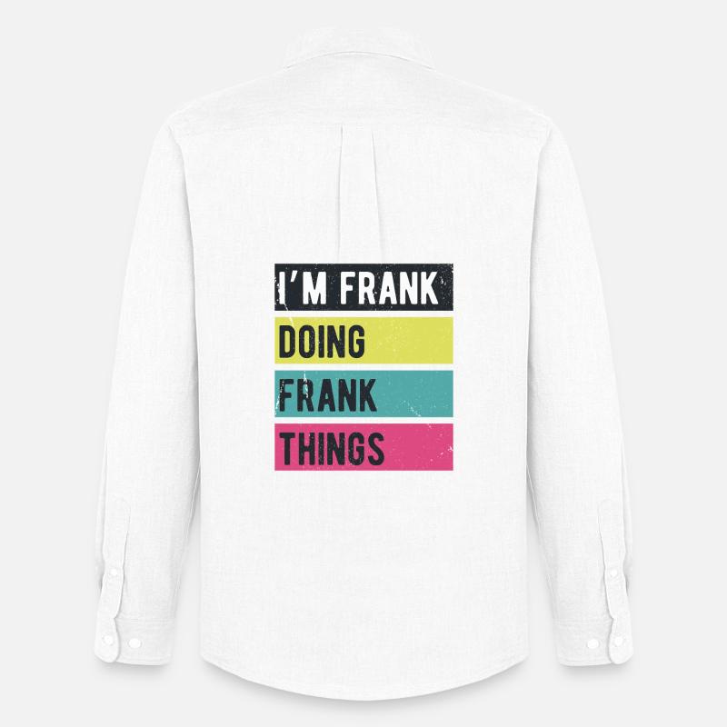 Sono Frank Doing Frank Things Colors Retrò - Stanley/Stella Camicia Oxford uomo - bianco