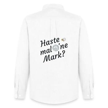 Haste mal eine Mark nostalgia - Chemise Oxford homme Stanley/Stella - blanc - Dos - AI Model Male 185 dark (185cm)