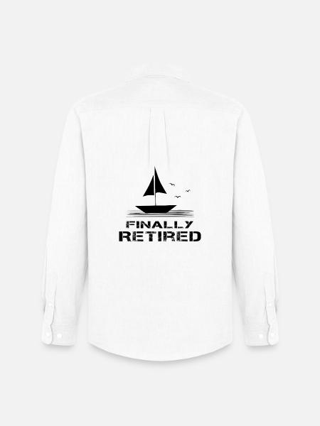 retired retirement gift retirement - Men's Oxford Shirt by Stanley/Stella - white