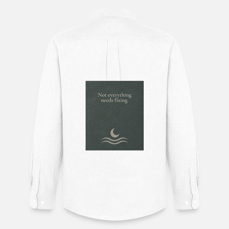 Not everything needs fixing - Männer Oxford Hemd von Stanley/Stella - Weiß