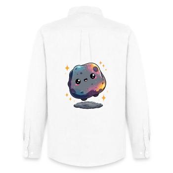 Astéroïde de petite galaxie - Chemise Oxford homme Stanley/Stella - blanc - Dos - AI Model Male 185 dark (185cm)