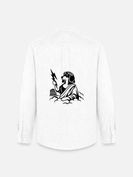 Zeus Wursto's Dachshund - Men's Oxford Shirt by Stanley/Stella - white