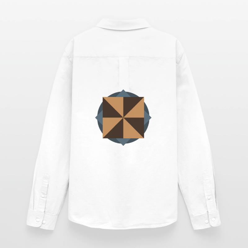PYRAMID CORE GEOMETRY | Basic Shapes Artwork Men's Oxford Shirt by Stanley/Stella